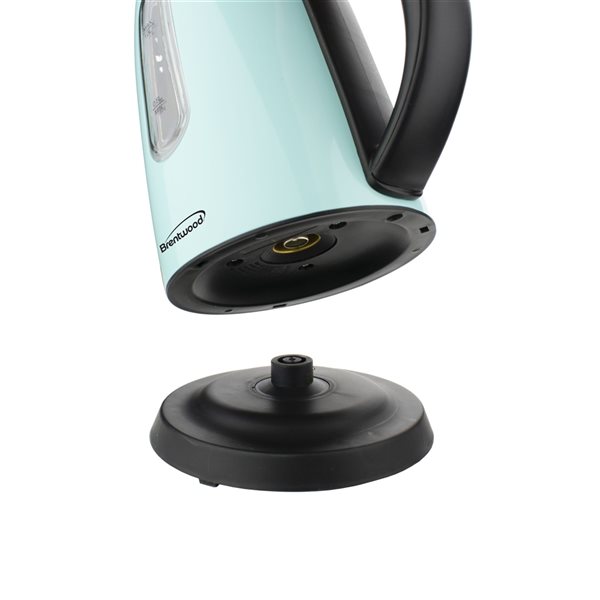 Brentwood Blue Stainless Steel 1-L Cordless Digital Electric Kettle
