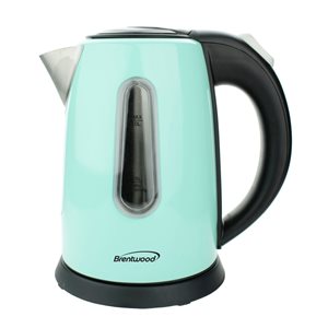 Brentwood Blue Stainless Steel 1-L Cordless Digital Electric Kettle