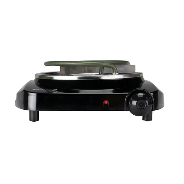 Brentwood Electric 1000W Single Hot Plate in Chrome Finish