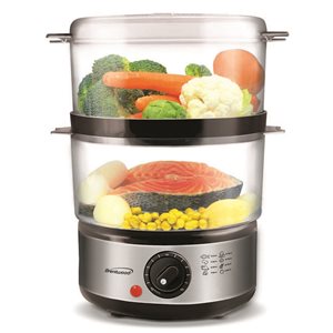 Brentwood Stainless Steel 2-Tier 4.73-L Electric Food Steamer