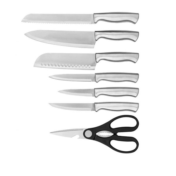 Hamilton Beach, Stainless Steel, 4-Piece Knife Set, w/ Bamboo Box, &  Cutting Board