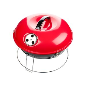 Brentwood 14.25-in L x 14.25-in W Portable Red Charcoal Grill