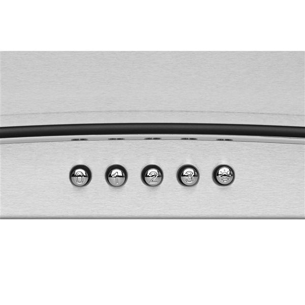 Hauslane Chef 36-in Convertible Stainless Steel Wall-Mounted Range Hood