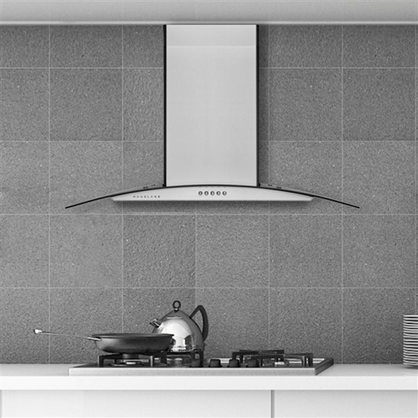 Hauslane Chef 30-in Convertible Stainless Steel Wall-Mounted Range Hood