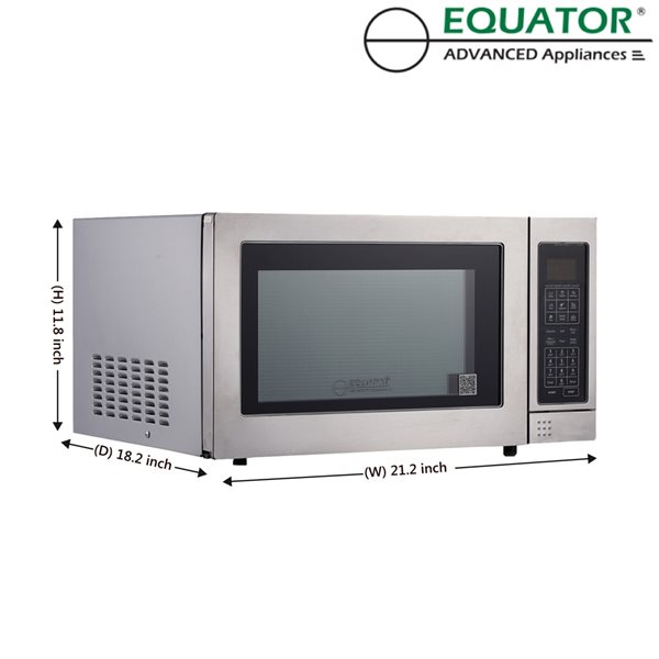 Equator CMO 1200 1.2-cu ft Built-in 3-in-1 Microwave (Black)