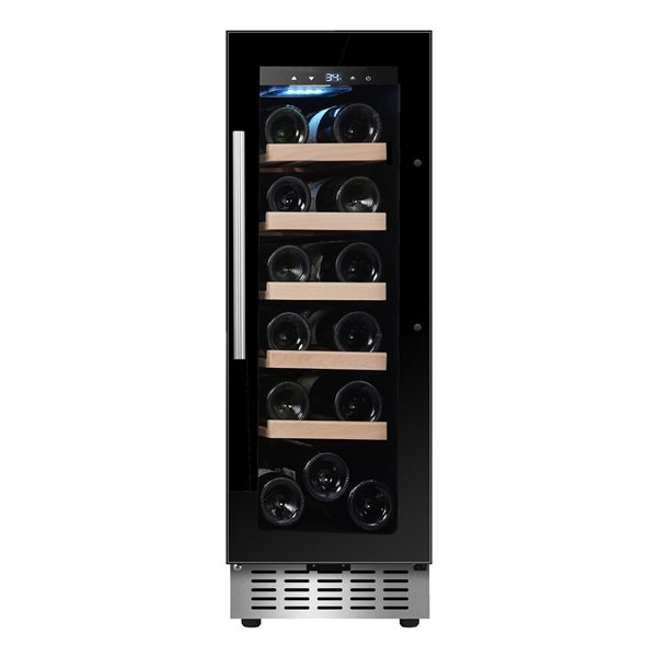 Equator Advanced Appliances 18-Bottle Capacity Black Built-In/Freestanding Wine Refrigerator