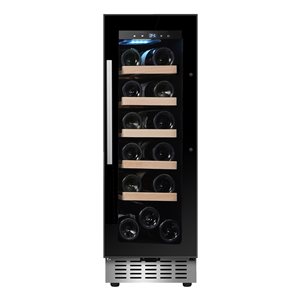 Equator Advanced Appliances 18-Bottle Capacity Black Built-In/Freestanding Wine Refrigerator
