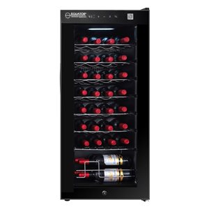 Equator 32-Bottle Capacity Black Dual Zone Built-In/Freestanding Wine Refrigerator