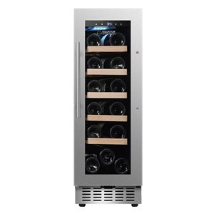 Equator Advanced Appliances 18-Bottle Capacity Stainless Steel Dual Zone Built-In/Freestanding Wine Refrigerator