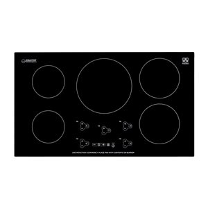 Equator Advanced Appliances BIC 365 36-in 5 Elements Black Induction Cooktop Downdraft Exhaust