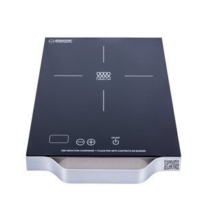 Equator Advanced Appliances PIC 100 11-in 1 Element Black Induction Cooktop Downdraft Exhaust
