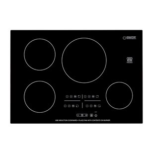 Equator Advanced Appliances BIC 304 30-in 4 Elements Black Induction Cooktop Downdraft Exhaust