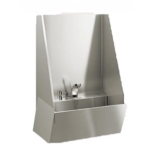 American Imaginations 21-in x 19-in 1-Basin Stainless Steel Wall Mount Hand-Washing Station