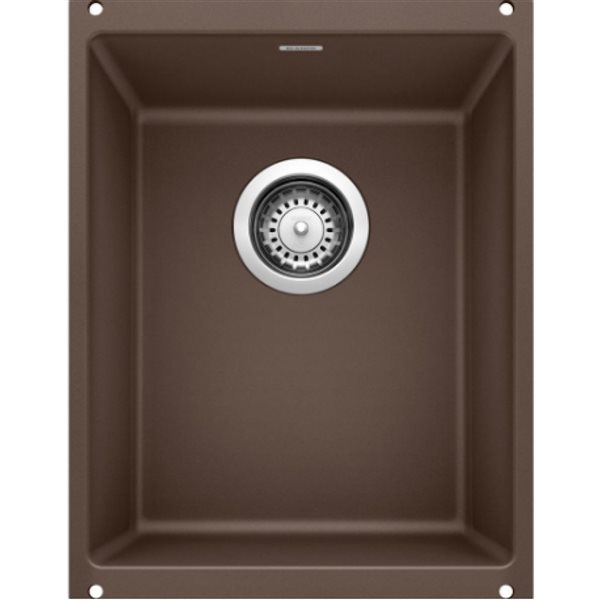 American Imaginations Undermount 18-in x 15-in Coffee Composite Granite Single Bowl Kitchen Sink