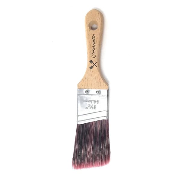 Colorantic Clearcut Purple Nylon Flat and Angle 38-mm Paint Brush