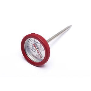 Grillpro Stainless Steel Analog Leave-in Meat Thermometer