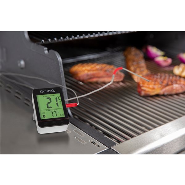 ThermoPro TempSpike Thermomètre à viande sans fil Bluetooth pour griller et  fumer, sonde sans fil pour barbecue, four, fumoir, rôtisserie sous vide 150  m : : Maison