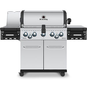 Barbecue gaz propane Regal S590 PRO IR Broil King acier inoxydable 5 brûleurs et rôtissoire 55 000 BTU