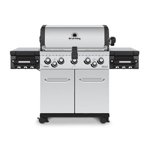 Broil King Regal S590 PRO Stainless Steel 5-burner Liquid Propane Gas Grill with 1 Rotisserie Burner