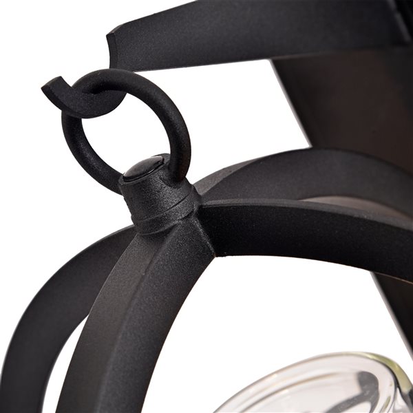 C Cattleya 11.5-in H Matte Black Hardwired Candelabra Base (E-12) Outdoor Wall Light