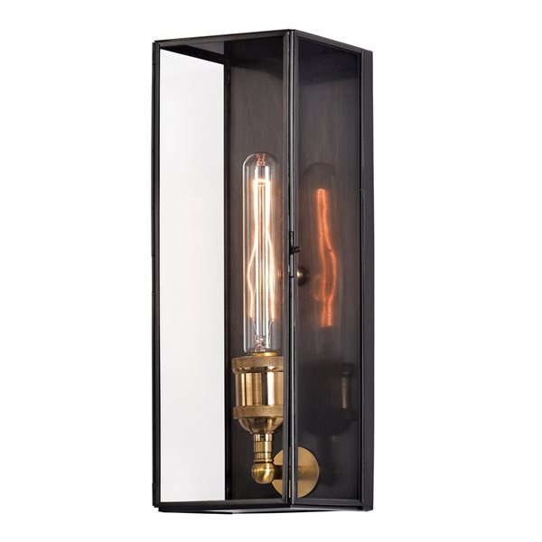 C Cattleya 14.25-in H Dark Bronze Hardwired Medium Base (E-26) Outdoor Wall Light