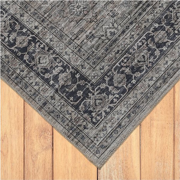 Rug Branch Transitional Persian  Brown Grey Indoor Area Rug - 5x7