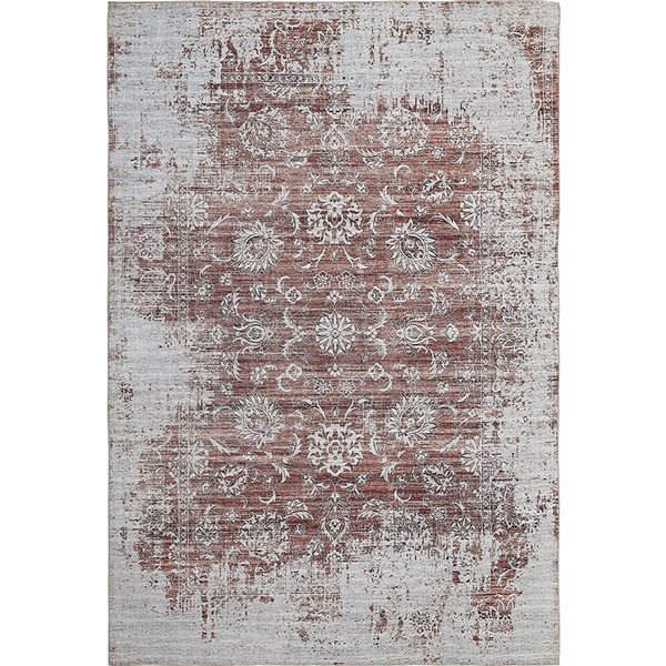 Rug Branch Transitional Vintage  Red Beige Indoor Area Rug - 8x10