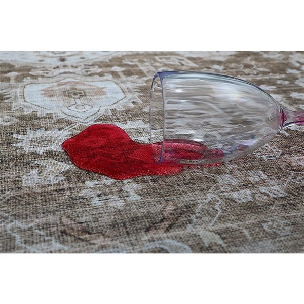 Rug Branch Transitional Persian  Brown Beige Indoor Area Rug - 4x6