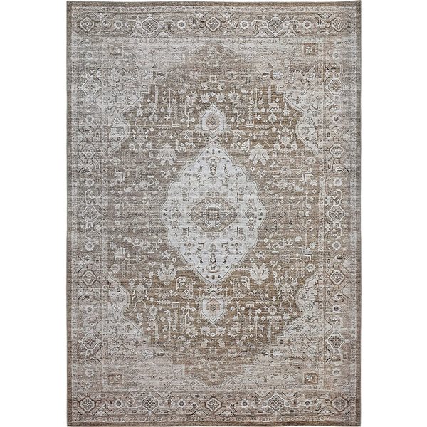 Rug Branch Transitional Persian  Brown Beige Indoor Area Rug - 4x6