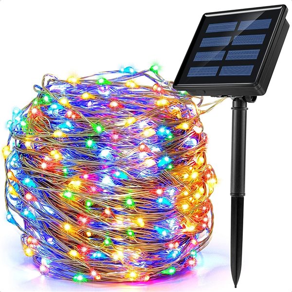 SOWAZ 33-ft White-Copper Wire Solar Bulbs LED String Lights