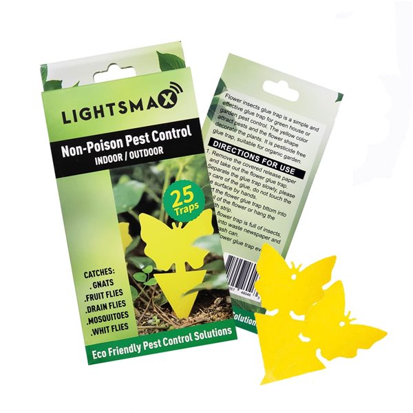 Lightsmax | Indoor/outdoor Insect Trap - 25-Pack | Rona