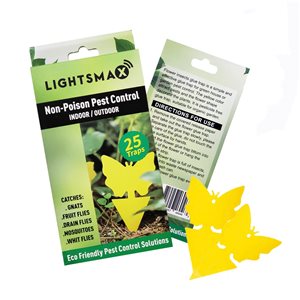 Lightsmax Indoor/Outdoor Insect Trap - 25-Pack