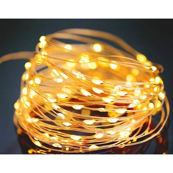 SOWAZ 33-ft White-Copper Wire Solar Bulbs LED String Lights