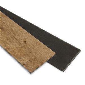 Revêtement de plancher SPC 3,5+1 mm SPC en vinyle rigide de everhome 7.17 po x 48 po chêne Georgien