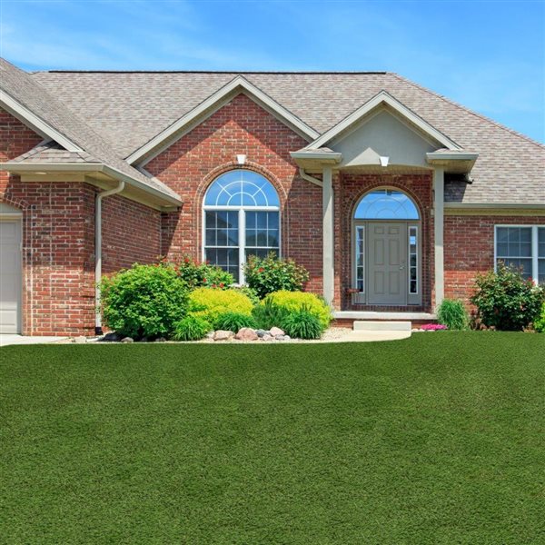 everhome  Sonoma 42mm Artificial Grass, 7.38-ft x 11.68-ft, 86.23 Sq.ft