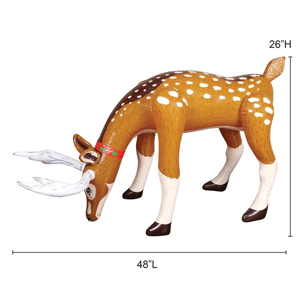 Occasions 26-in H x 16-in W Reindeer Christmas Inflatable