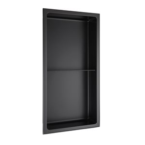 akuaplus 12 x 24-in Stainless Steel 2 Shelves Bath Shower Niche