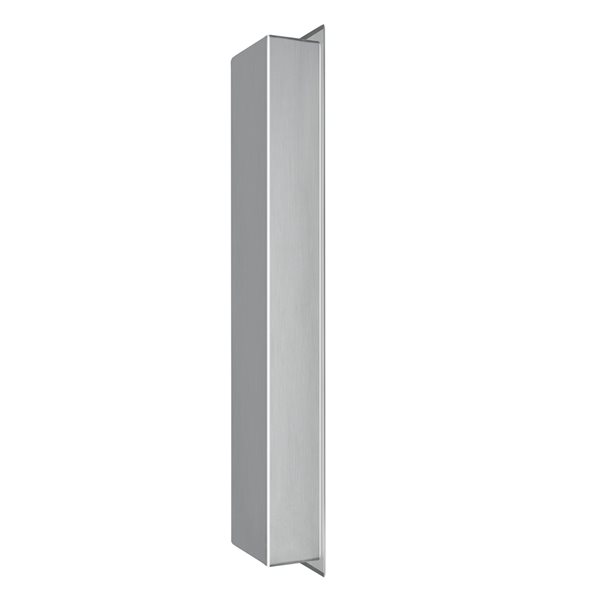 akuaplus® 8-in x 36-in Bath Shower Niche with 2 Shelves  - Stainless Steel
