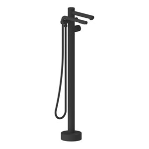 akuaplus® Claudia Matte Black 2-handle Residential  Bathtub Faucet - Hand Shower Included