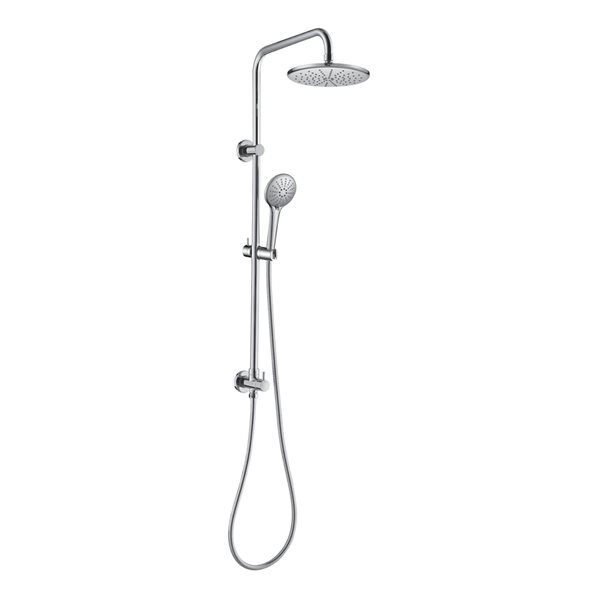 akuaplus® 3-setting Chrome Shower Post with Diverter - No Valve