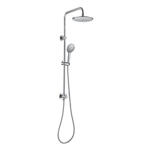 akuaplus® 3-setting Chrome Shower Post with Diverter - No Valve