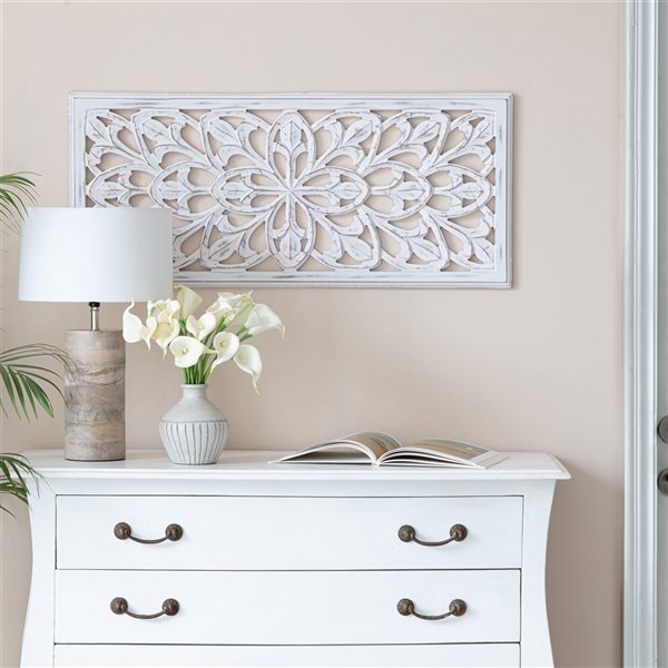 Habitat Augustus 0.75-in H x 16-in W Medallion MDF Wall Accent