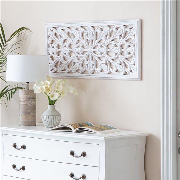 Habitat Augustus 0.75-in H x 16-in W Medallion MDF Wall Accent