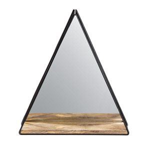 Habitat Gatana 18-in L x 16-in W Triangle Black Framed Wall Mirror