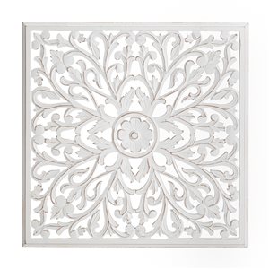 Fetco Beakman 0.65-in H x 30-in W Medallion MDF Wall Accent