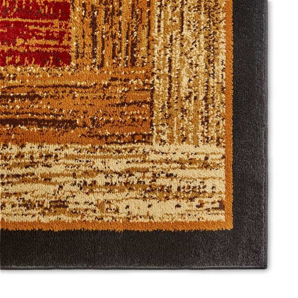 Home Dynamix Royalty Vega 8-in x 10-in Multicolour Rectangular Indoor Geometric Rug