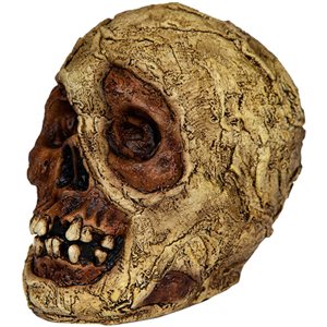 Ghoulish Productions Mummy Skull Halloween Decoration