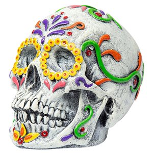 Ghoulish Productions Multicolour Catrina Skull Halloween Decoration