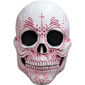 Ghoulish Productions Pink Mexican Catrina Skull Halloween Mask