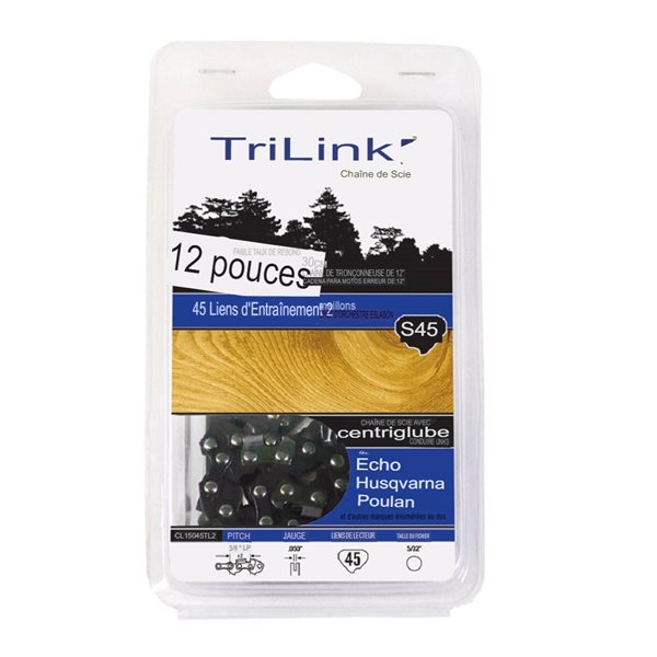 Chaîne de remplacement pour scie à chaîne S45 par TriLink de 12 po